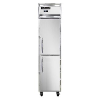 Continental 1RSENSSHD 17 3/4" One Section Reach In Refrigerator, (2) Right Hinge Solid Doors, 115v