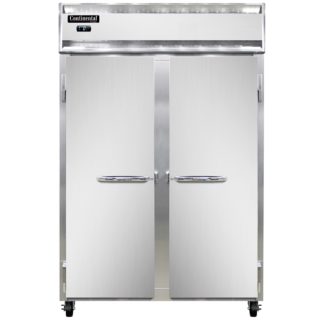 Continental 2FN 52" Two Section Reach In Freezer - (2) Solid Doors, 115v