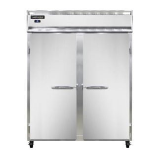 Continental 2RENSA 57" Two Section Reach In Refrigerator, (2) Left/Right Hinge Solid Doors, 115v