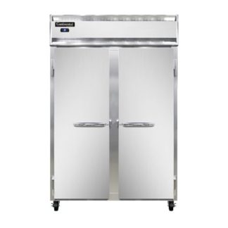 Continental 2RNSS 52" Two Section Reach In Refrigerator, (2) Left/Right Hinge Solid Doors, 115v