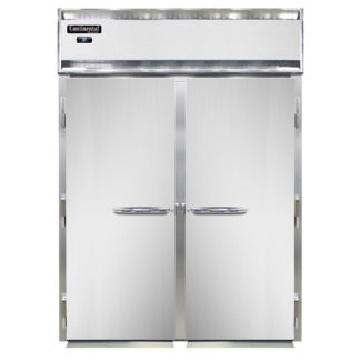 Continental D2RINSA 68" Two Section Roll In Refrigerator, (2) Left/Right Hinge Solid Doors, 115v
