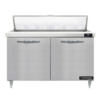 Continental D48N12 48" Sandwich/Salad Prep Table w/ Refrigerated Base, 115v