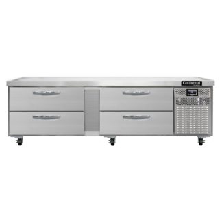 Continental D84GN 84" Chef Base w/ (4) Drawers - 115v