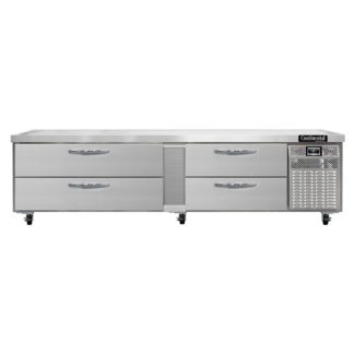 Continental D96GN 96" Chef Base w/ (4) Drawers - 115v