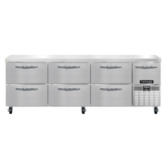Continental RA93N-D 93" Worktop Refrigerator w/ (4) Sections, 115v