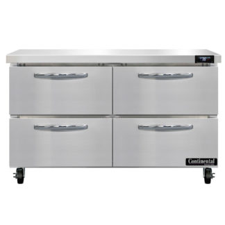 Continental SW48N-D 48" Worktop Refrigerator w/ (2) Sections, 115v