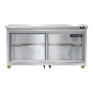 Continental SW60NSGD-U 60" W Undercounter Refrigerator w/ (2) Sections & (2) Doors, 115v