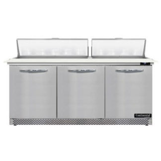 Continental SW72N18C-FB 72" Sandwich/Salad Prep Table w/ Refrigerated Base, 115v