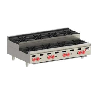 Wolf AHP848U 48" Gas Hotplate w/ (8) Burners & Manual Controls