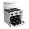 Wolf C36S-6B 36" 6 Burner Gas Range w/ Standard Oven