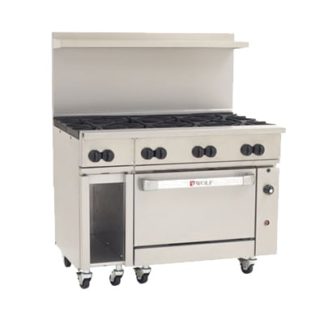Wolf C48S-8B 48" 8 Burner Gas Range w/ Standard Oven