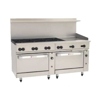 Wolf C72CC-8B24GT 72" 8 Burner Gas Range w/ Griddle & (2) Convection Ovens
