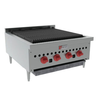 Wolf SCB25 25" Gas Charbroiler w/ (4) Burners & Cast Iron Grates