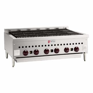 Wolf SCB36 36" Gas Charbroiler w/ (6) Burners & Cast Iron Grates