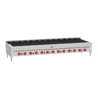 Wolf SCB72 72" Gas Charbroiler w/ Cast Iron Grates - Manual