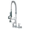 Krowne 18-706L 22 1/2"H Wall Mount Pre Rinse Faucet - 1 1/5 GPM, Base with Nozzle