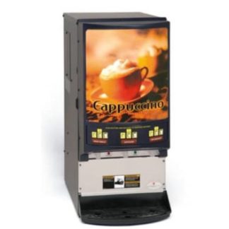 Grindmaster PIC33A 3 Flavor Hot Chocolate/Cappuccino Dispenser w/ (3) 5 lb Hoppers, 120v