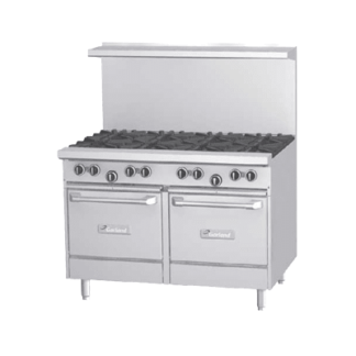 Garland G48-G48RS 48" Gas Range w/ Griddle, Standard Oven & Storage Base