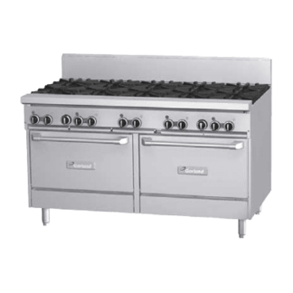 Garland GF60-10RR 60" 10 Burner Gas Range w/ (2) Standard Ovens