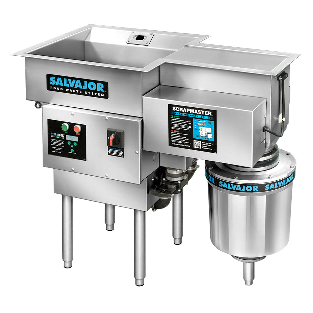 Salvajor 300-SM ScrapMaster, Scrapping, Pre-Flushing & Disposer, 3 HP