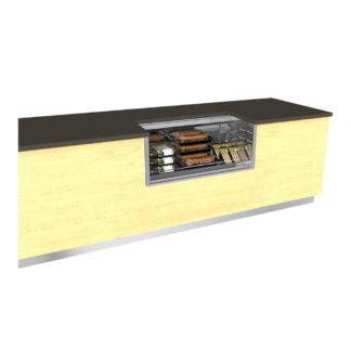 Structural Concepts CO3324R-UC 36 1/4" Undercounter Open Air Cooler w/ (1) Level, 110-120v