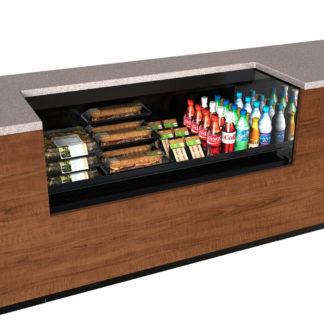 Structural Concepts CO3324R-UC-E3 36 1/4" Undercounter Open Air Cooler w/ (1) Level, 110v