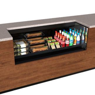 Structural Concepts CO5324R-UC-E3 59 1/4" Undercounter Open Air Cooler w/ (1) Level, 110v