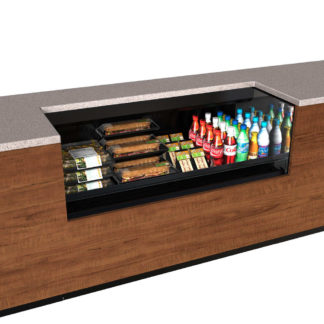 Structural Concepts CO6324R-UC-E3 71 1/4" Undercounter Open Air Cooler w/ (1) Level, 110v