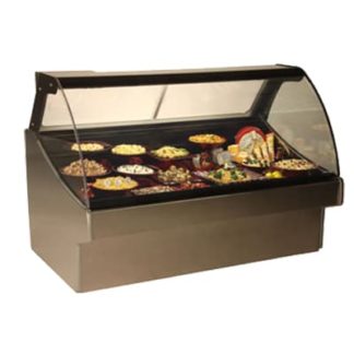 Structural Concepts GLDS8R 99 3/4" Full Service Deli Case w/ Curved Glass - (1) Level, 110v