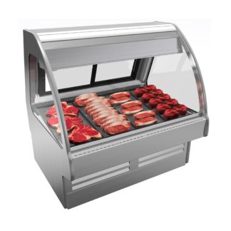 Structural Concepts GMG6 75 3/8" Full Service Deli Case w/ Curved Glass - (1) Level, 120v