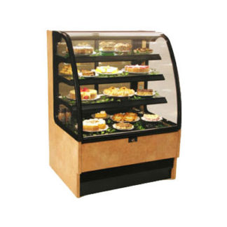 Structural Concepts HMG3953R 39" Full Service Bakery Case w/ Curved Glass - (4) Levels, 110/120v/1ph