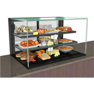 Structural Concepts NE3627RSV 35 3/4" Full Service Refrigerated Display Case w/ Straight Glass - (3) Levels, 120v