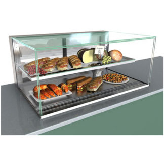 Structural Concepts NE4820RSV 47 3/4" Full Service Refrigerated Display Case w/ Straight Glass - (2) Levels, 120v