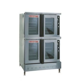 Blodgett DFG-200-ES Premium Series Double Deck Full Size Bakery Depth Convection Oven - 100,000 BTU