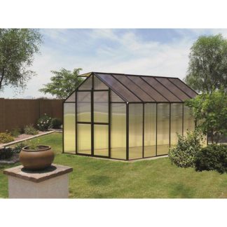 Riverstone Mont Greenhouse 8X12 Premium Package MONT-12-BK-PREMIUM