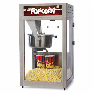 Global Solutions GS1516 Popcorn Machine w/ 16 oz Kettle - Stainless Steel, 120v