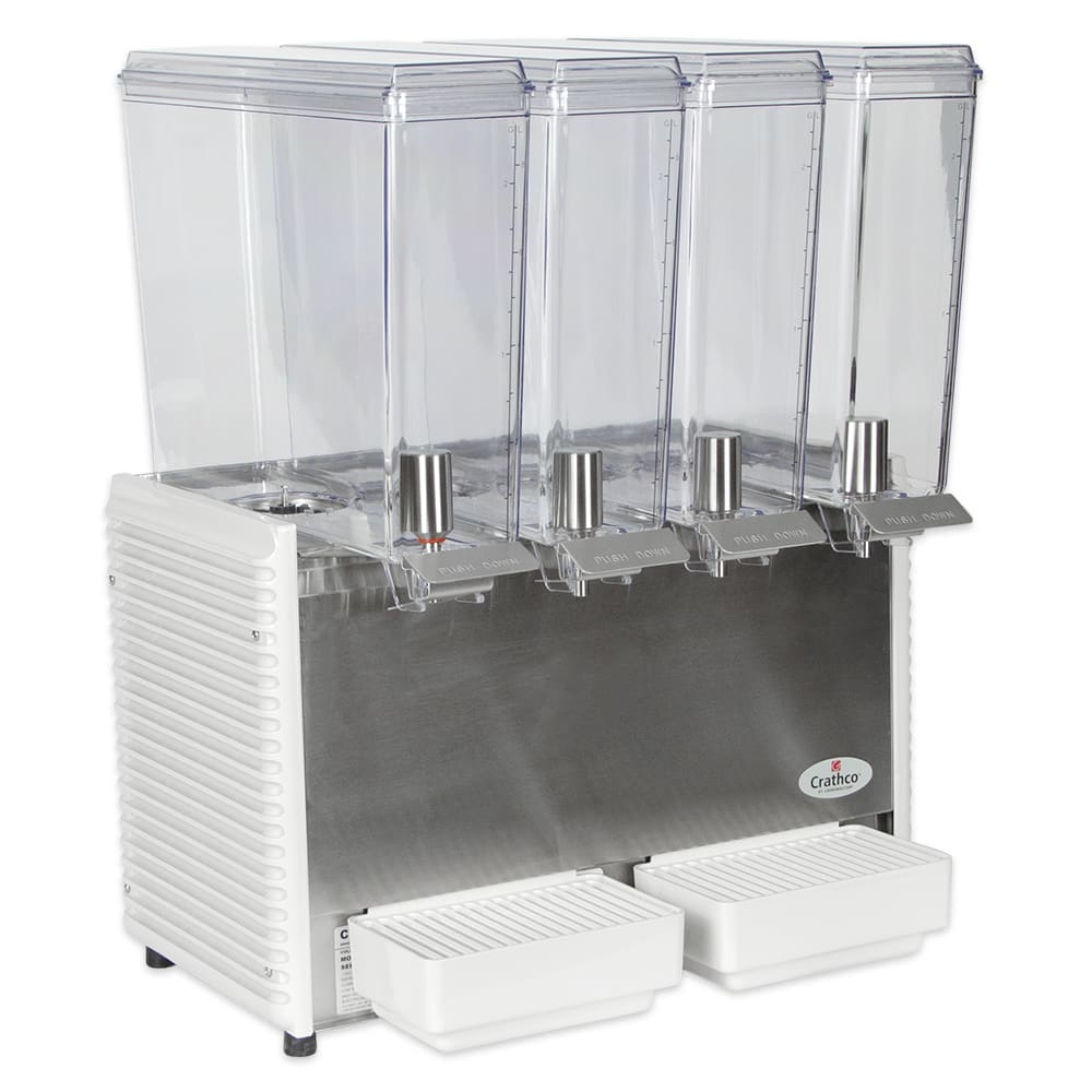 Crathco E49-4 Classic Bubblers Premix Cold Beverage Dispenser, (4) 2.4  Gallon Bowls - Win Depot