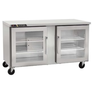 Centerline by Traulsen CLUC-36R-GD-LL 36" W Undercounter Refrigerator w/ (2) Sections & (2) Doors, 115v