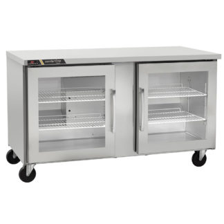 Centerline by Traulsen CLUC-48R-GD-LL 48" W Undercounter Refrigerator w/ (2) Sections & (2) Doors, 115v