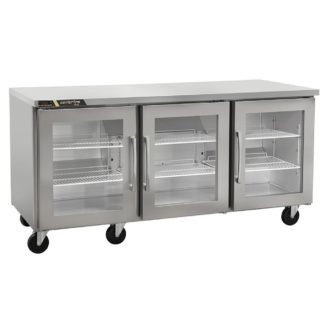 Centerline by Traulsen CLUC-72R-GD-RRR 72" W Undercounter Refrigerator w/ (3) Sections & (3) Doors, 115v