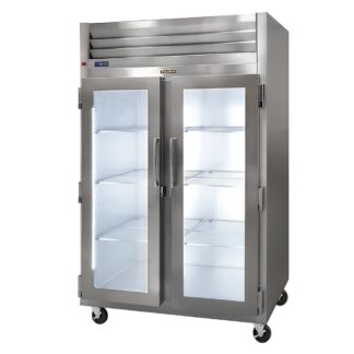 Traulsen G21013 52" Two Section Reach In Refrigerator, (2) Left Hinge Glass Doors, 115v