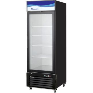 Blue Air BKGF23B-HC 27" Black Swing Glass Door Merchandiser Freezer - 23.0 Cu. Ft.