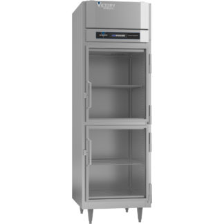 Victory Refrigeration FSA-1D-S1-HD-HC 26.50'' 21.5 cu. ft. Top Mounted 1 Section Solid Half Door Reach-In Freezer