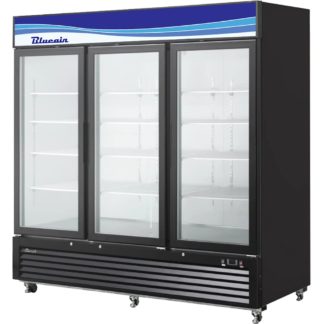 Blue Air BKGM72B-HC 72 CuFt. 3 Glass Doors Refrigerator