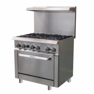 IKON IR-6-36 Gas 6 Burner 36" Range with Standard Oven - 180K BTU