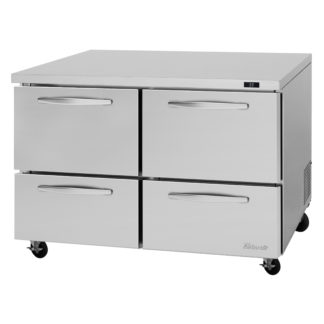 Turbo Air PUR-48-D4-N 48 1/4" W Undercounter Refrigerator w/ (2) Sections & (4) Drawers, 115v