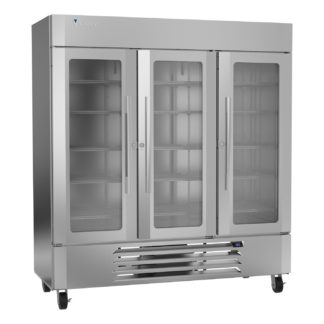 Victory Refrigeration LSF72HC-1 75.06'' 69.03 cu. ft. 3 Section Silver Glass Door Merchandiser Freezer
