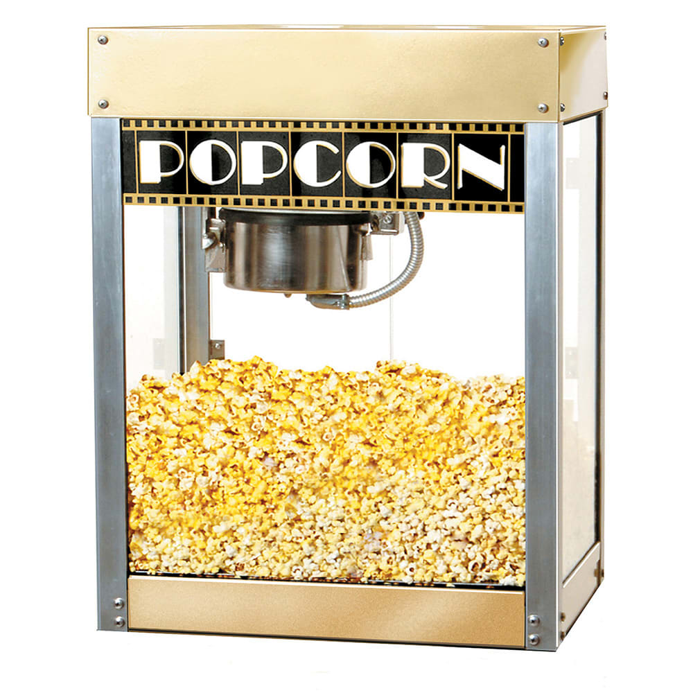 Winco 11068 Countertop Electric Popcorn Machine w/ 6 oz Kettle - Cinema  Decor, 120v