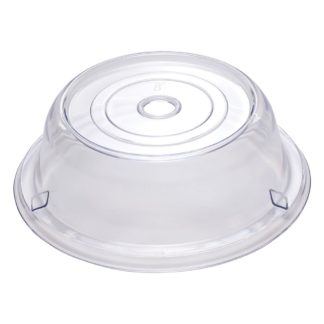 Winco PPCR-8 8" Plate Cover - 2 1/2"H, Polycarbonate, Clear, Case of 36