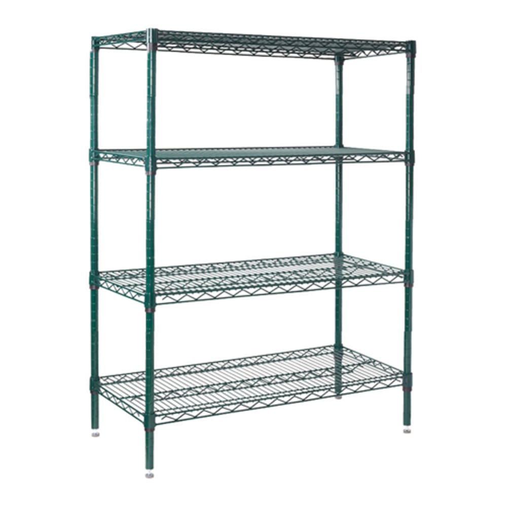 Winco VEXS-2448 Epoxy Coated Wire Shelf Kit - 48"W x 24"D x 72"H